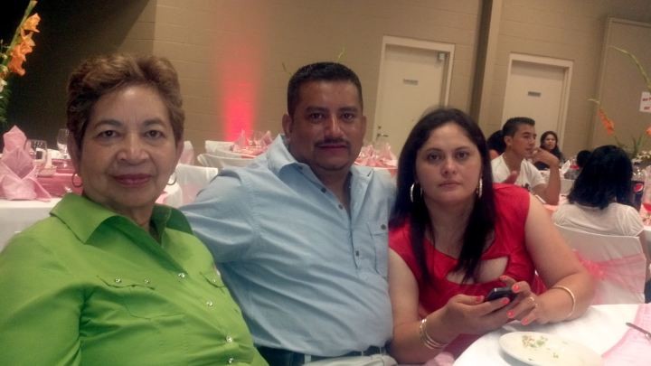 Franklin Zelaya with his family  