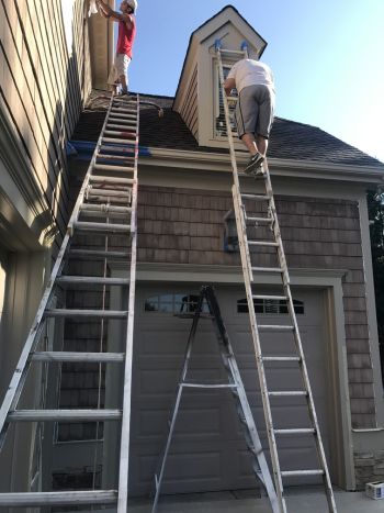 Exterior painting in Wingate, NC.