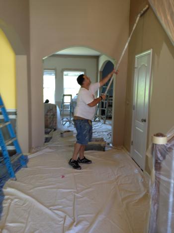 Interior Painting in progress by Zelaya Jr Painting